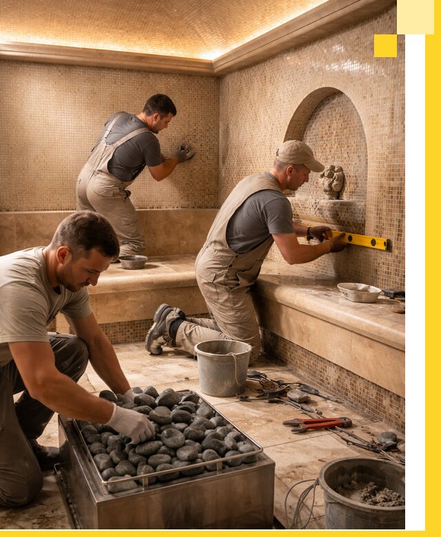 Проектирование и строительство хамама и сауны в Кумертау