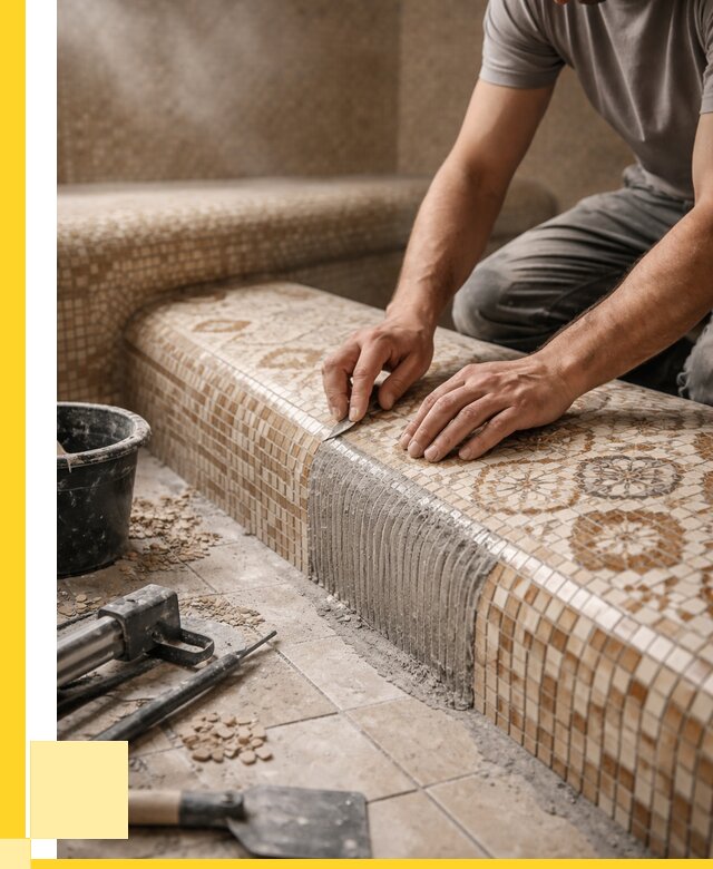 Плитка для хамама под ключ в Кумертау от 3573 р. | ЭриданКра