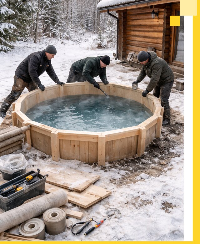 Изготовление и установка ледяных купелей под ключ в Кумертау